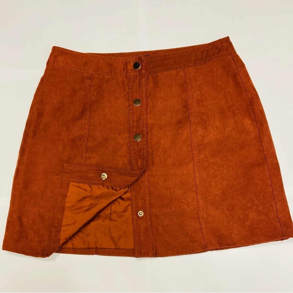 Forever 21 Mini Skirt Rust/Burnt Orange Size Medium NWOT